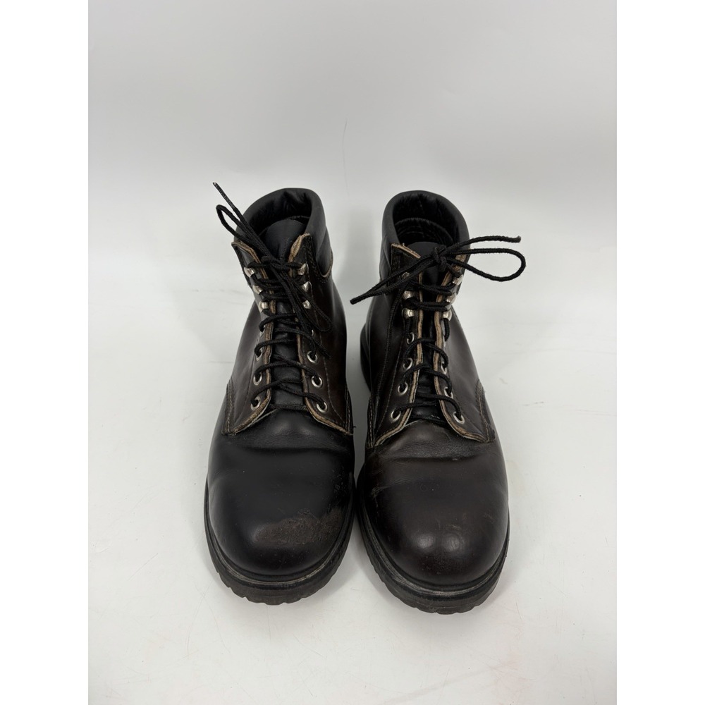 Red Wing Boots Mens Size 8.5 3E Steel Safety King Toe Black Work 2243 Vintage - Picture 2 of 16